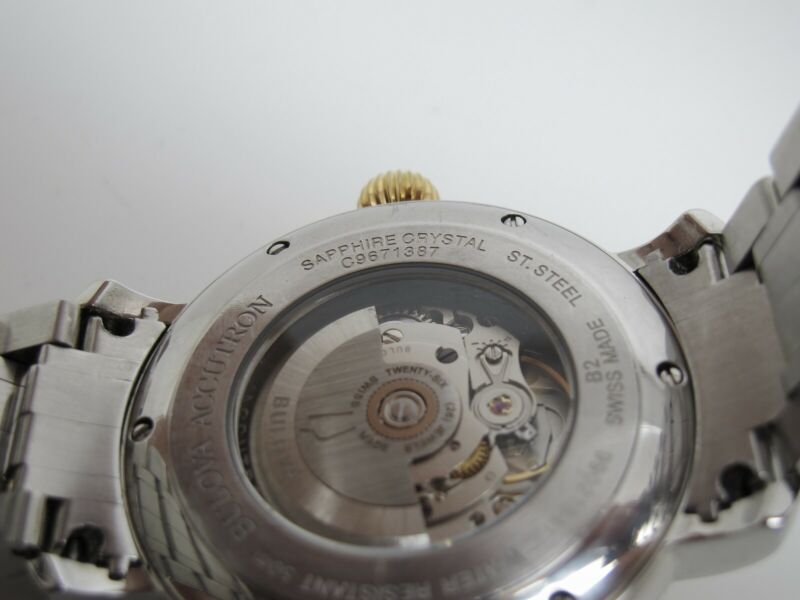 Bulova Accutron Amerigo Swiss Made 26 Jewel Two Tone Automatic Watch Size 6 - Zeereez