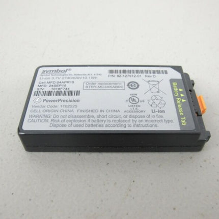 Symbol Battery P/N 82-127912-01 BTRY-MC3XKAB0E 3.7V Li-ion - Zeereez
