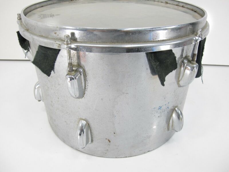 Slingerland 9x13 Vintage 1970s Chrome Over Wood Floor Tom Drum - Zeereez