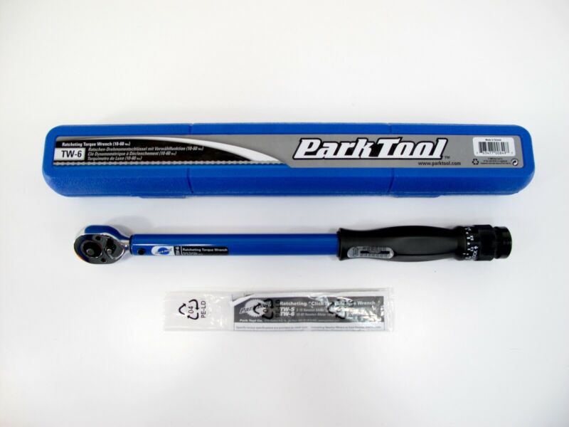 Park Tool TW-6 Ratcheting Click Type Torque Wrench 3/8" Drive 10-60Nm - Zeereez