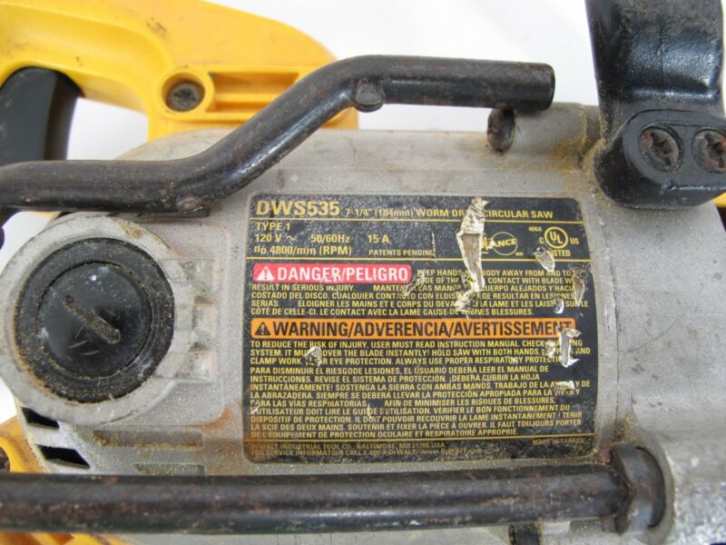 DEWALT DWS535 15 Amp 7-1/4" Worm Drive Electric Corded Circular Saw - Zeereez