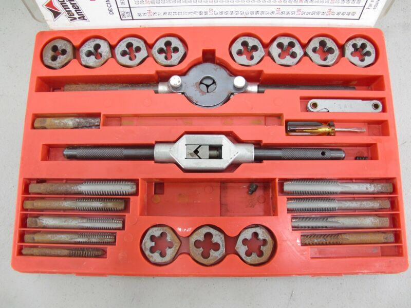 Vermont American 21725 27 Piece Mechanics Tap & Die Tool Set - Zeereez