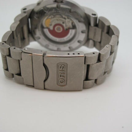 Oris Worldtimer TT1 Mens Titanium & Stainless Swiss Automatic Diving Watch - Zeereez