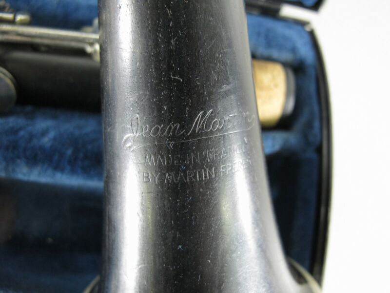 Jean Martin Freres Vintage Wood Clarinet w/ Case & Mouthpiece - Zeereez