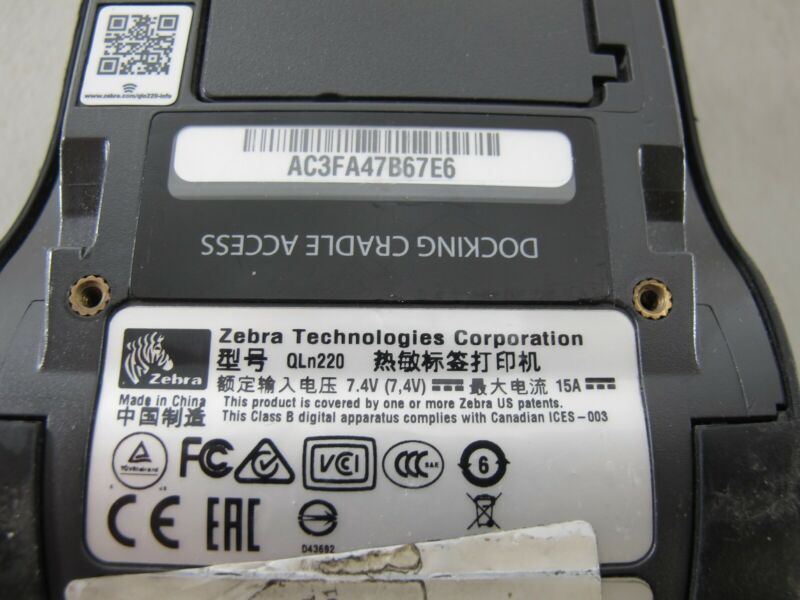 Zebra QLn220 USB Mobile Direct Thermal Label Printer w/Battery - Zeereez