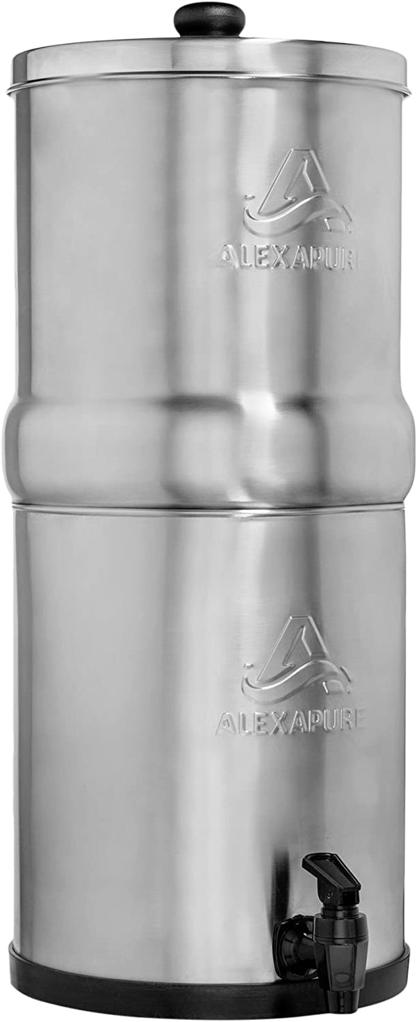 Alexapure Pro Stainless Steel Water Filtration System - 5,000 Gallon Throughput Capacity