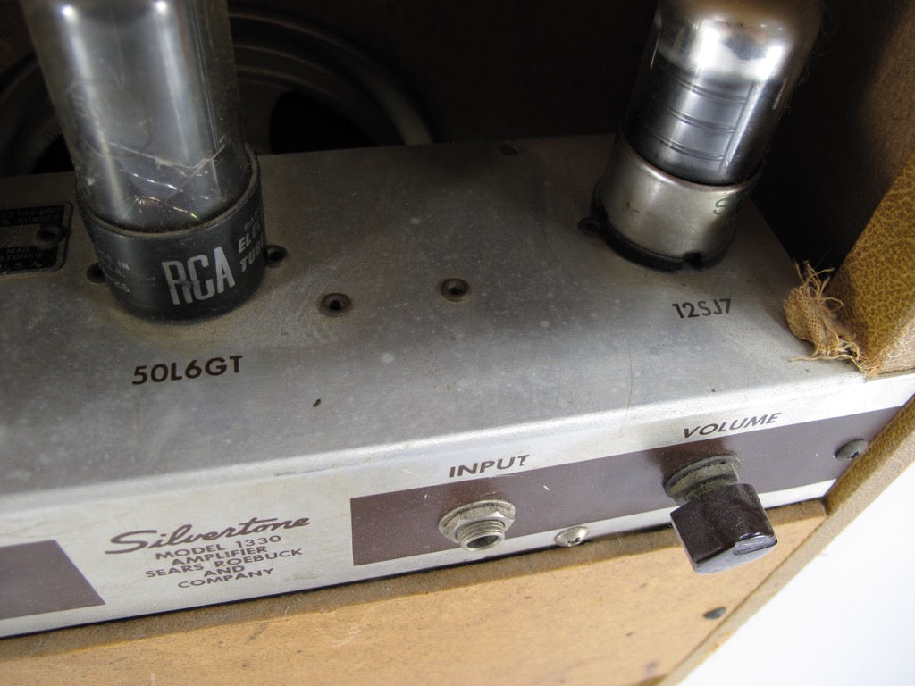 Silvertone 1330 Vintage 1950s Guitar Combo Tube Amplifier Amp USA - Zeereez