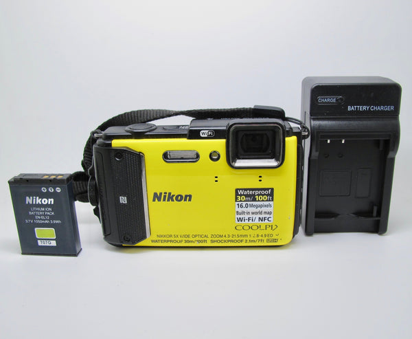 Nikon COOLPIX AW130 Waterproof Shockproof Digital Camera with Built-In Wi-FI & GPS
