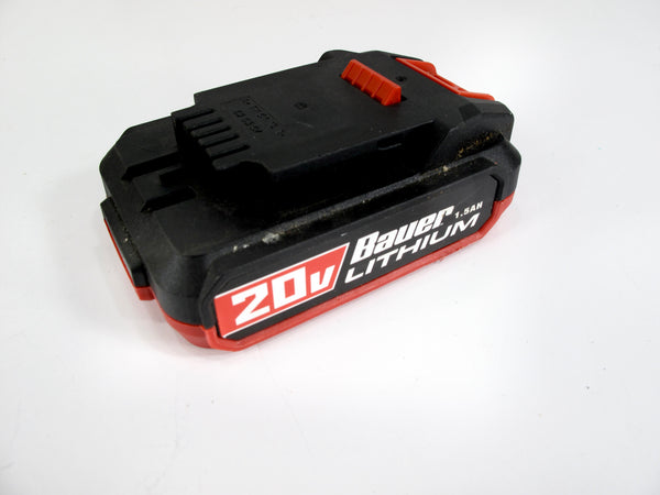 Bauer 1701C-B Lithium Ion 20v 1.5 Ah Compact Cordless Tool Battery