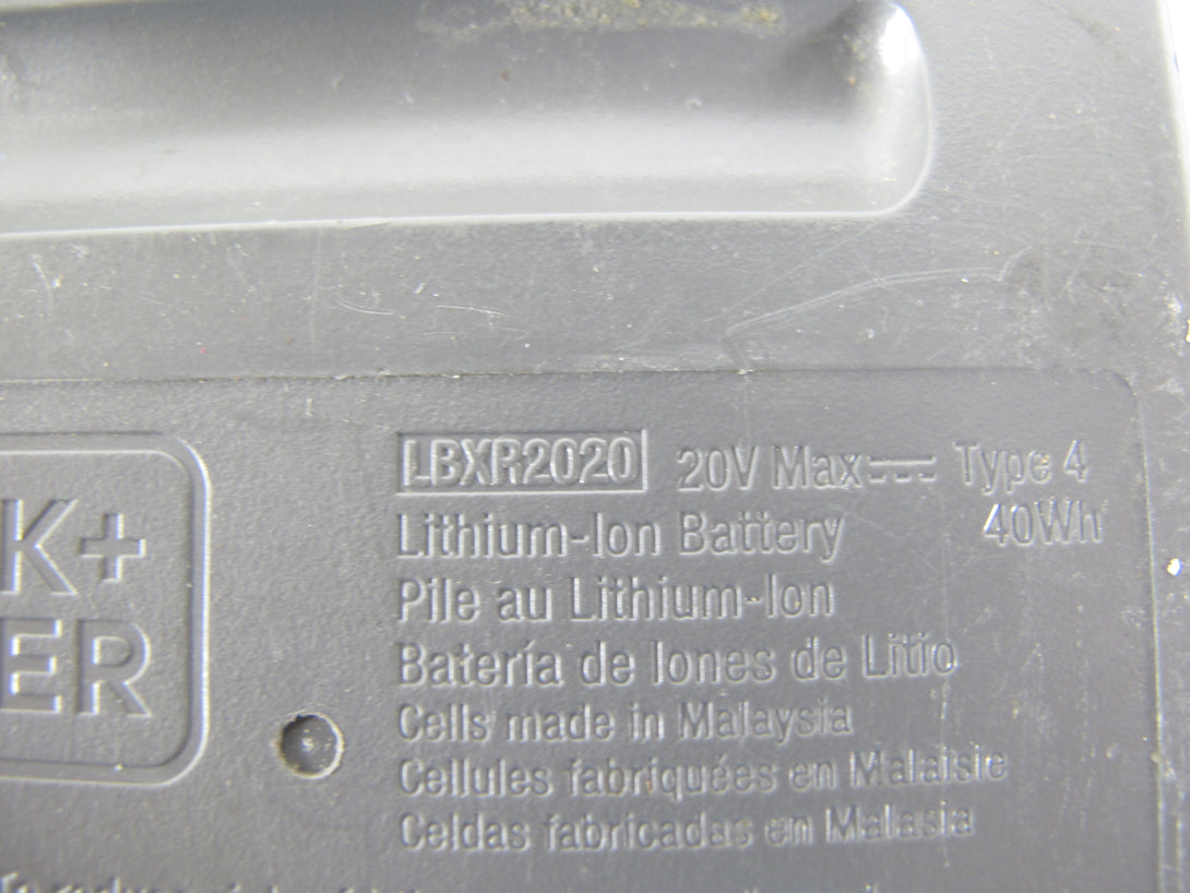 Black & Decker 2.0 Ah 20V Max Lithium-Ion Battery LBXR2020