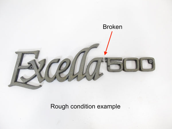 Original Airstream Excella 500 Vintage Camper Trailer Logo Nameplate Badge