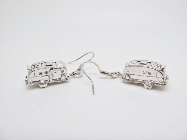 Vintage Retro Camper / Airstream Trailer Fashion Earrings