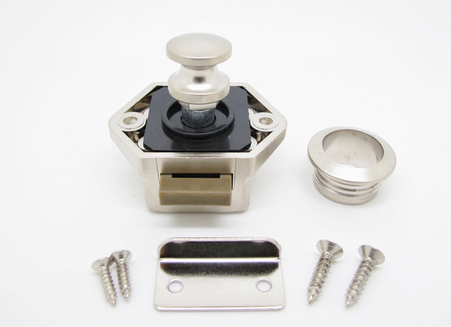 Overhead / Kitchen Cabinet & Drawer Push Button Furniture Latch