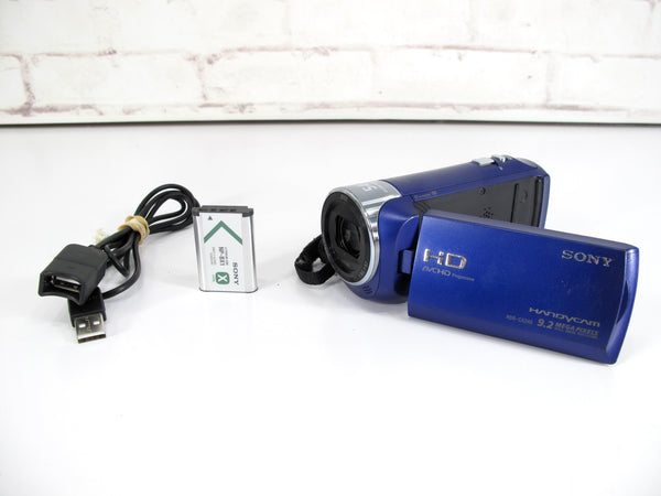 Sony HDR-CX240 HandyCam 9.2 MegaPixels 54x Zoom HD Camcorder Video Camera Blue