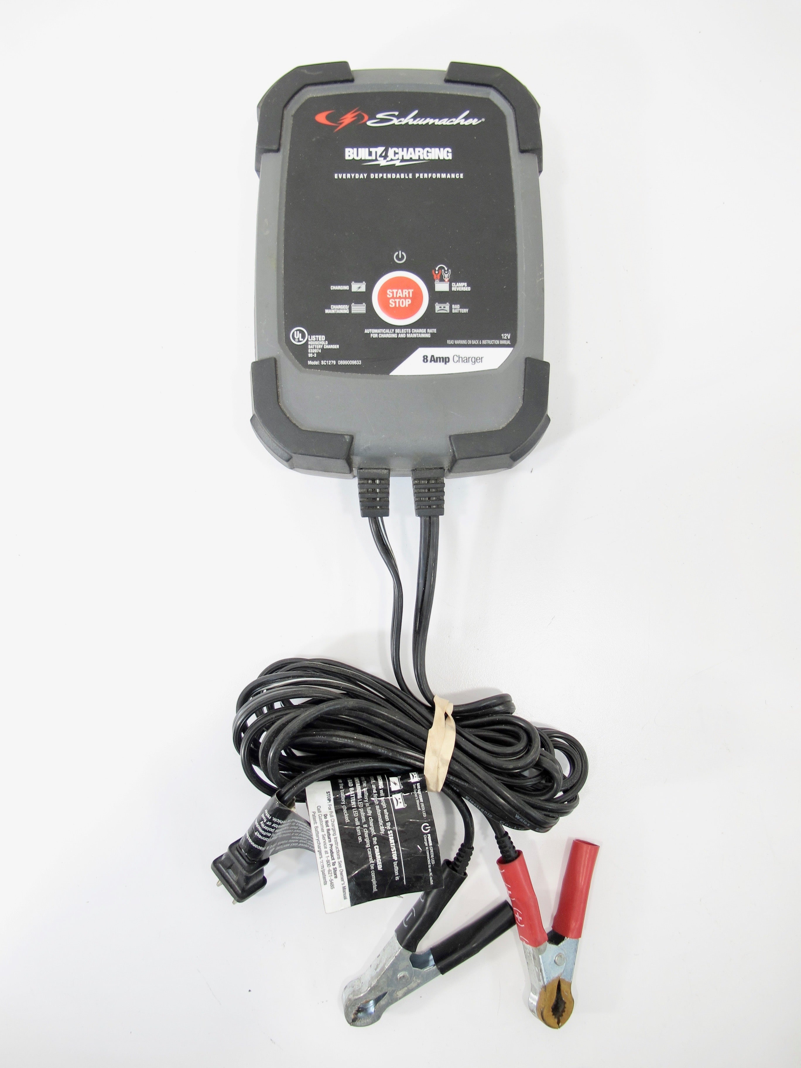 Schumacher SC1279 12V Fully Automatic Battery Charger and 8A Maintaine