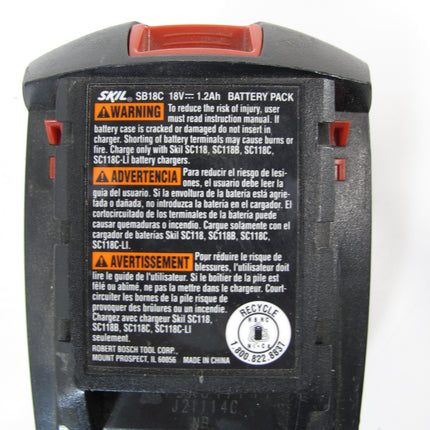 Skil SB18C 18 Volt 1.2 Ah OEM Ni-Cd Slide Pack Tool Battery