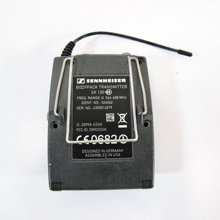 Sennheiser SK 100 G3 Compact Wireless Bodypack Transmitter Band G 566-608MHz