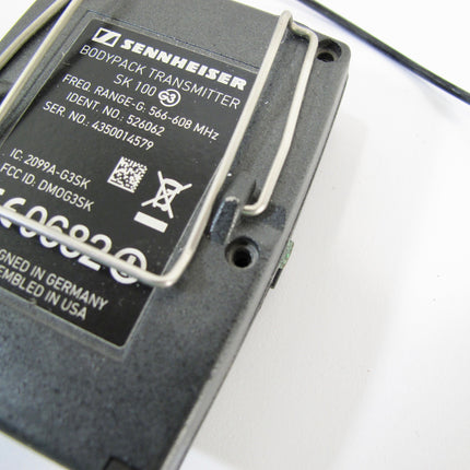 Sennheiser SK 100 G3 Compact Wireless Bodypack Transmitter Band G 566-608MHz
