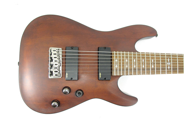 Schecter Omen-8 Walnut Satin 8 String Solid Body Electric Guitar