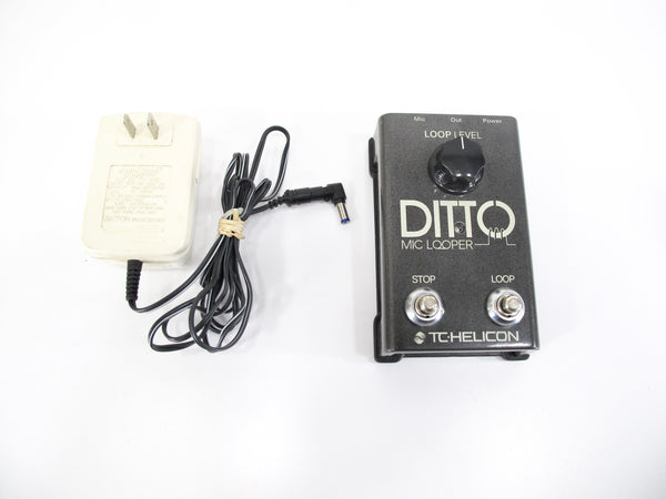 TC-Helicon Ditto Vocal Microphone/Instrument Looper Effects Pedal
