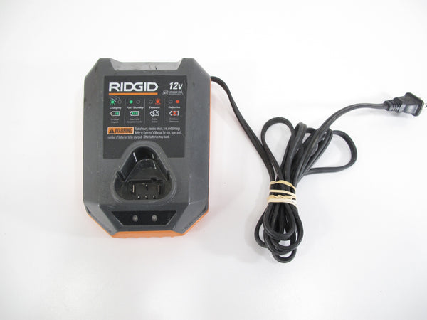 Ridgid R86045 12V Volt Slim Compact Lithium Li-Ion 30 Minute Power Tool Battery Charger