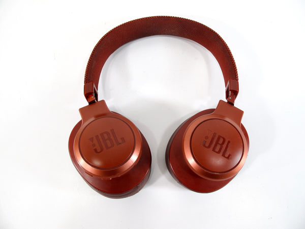 JBL LIVE 500BT Headphones Wireless Bluetooth Over-Ear Built-In Microphone Red