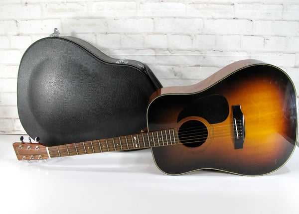 Sigma DM-4 S by C.F. Martin Acoustic Sunburst Guitar Korea w/hard case