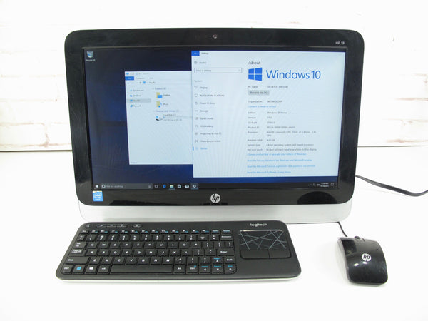 HP 19-2113w 2.41Ghz 500GB 4GB RAM Windows 10 Home All In One Desktop Computer