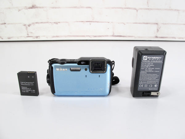 Nikon Coolpix AW120 Waterproof Dustproof Underwater 16 MP Digital Camera Blue