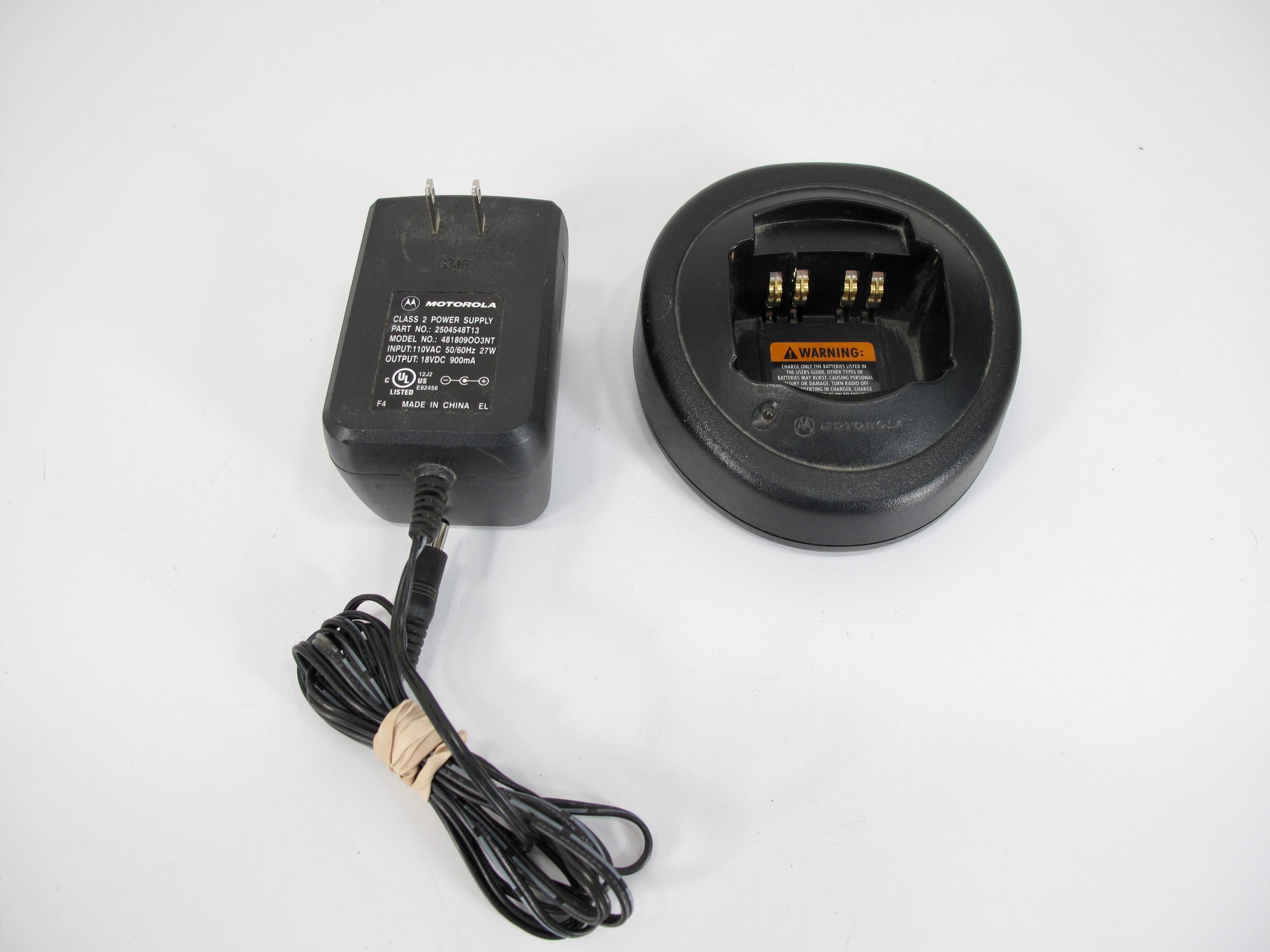 Motorola HTN9000B Rapid Charger Base & AC Power Supply HT-750 &1250 ...