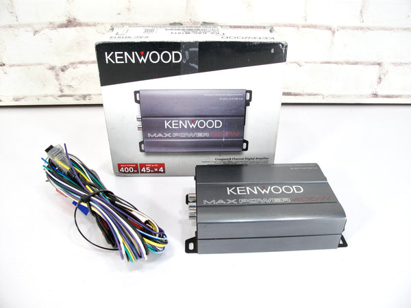Kenwood KAC-M1814 Compact 4-Channel Car or Marine Stereo Amplifier 400 Watts New