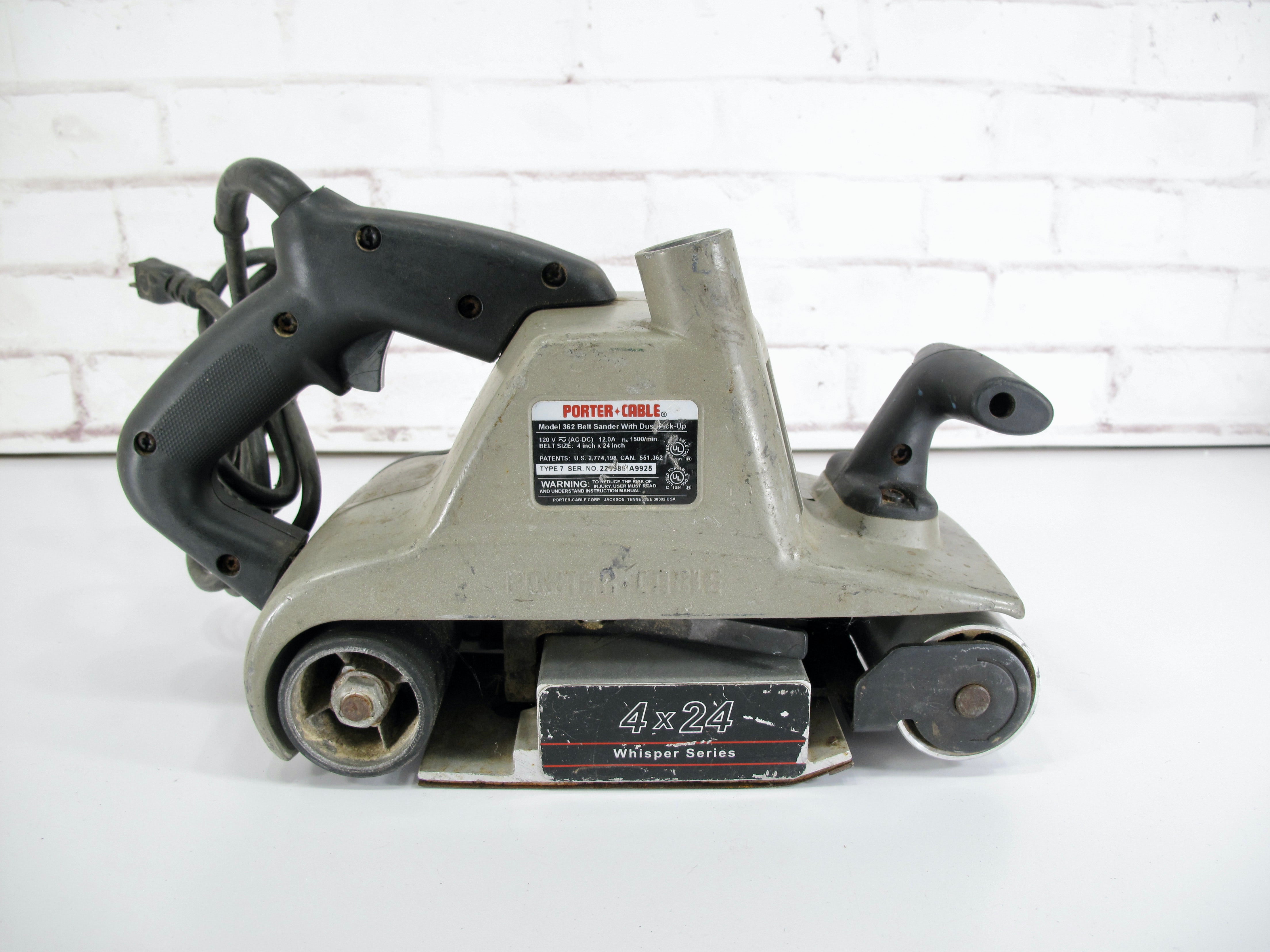 Porter cable clearance 362 belt sander