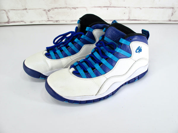 Nike Air Jordan 10 Retro Charlotte Hornets Men's Size 10 (310805-107) White
