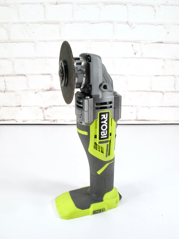 Ryobi 18V P423 4.5-in Cordless Brushless Angle Grinder Cut-Out - Tool only