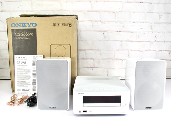 Onkyo Bluetooth Hi-Fi BookShelf Stereo MP3/CD Player System AM/FM USB AUX