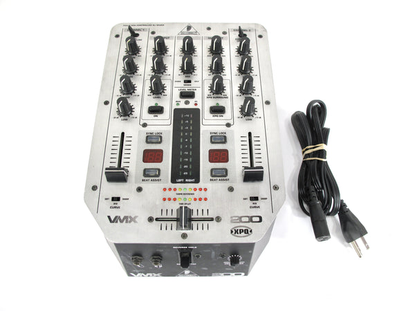 Behringer VMX200 Pro 2 Channel DJ Mixer w/ BPM counter and QRS control