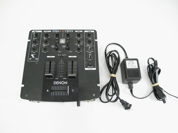 DENON DN-X120 Compact 2 Channel 3 Band EQ Audio DJ Mixer