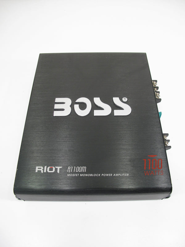 Boss R1100M Riot MOSFET Monoblock 1100 Watt Car Audio Amplifier Black