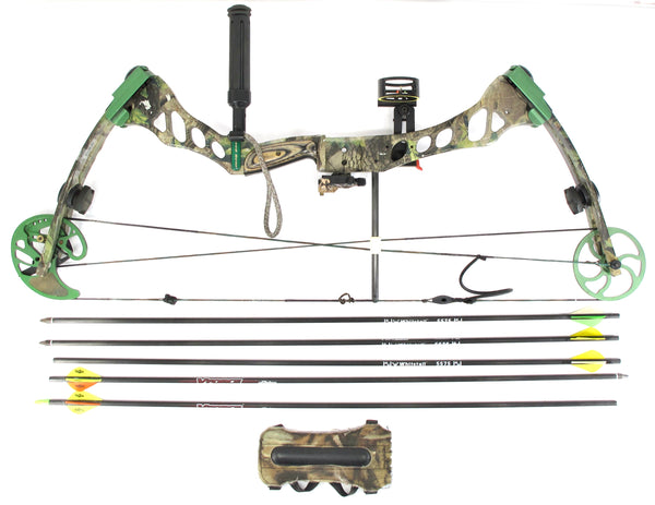 Fred Bear Instinct 29" 70# RH Compound Hunting Bow & Arrow Bundle