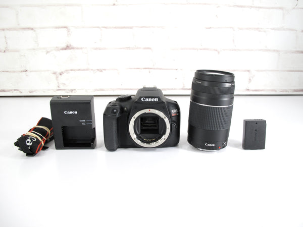 Canon EOS Rebel T6 18.0MP Digital SLR Camera w/ 75-300mm Zoom Lens
