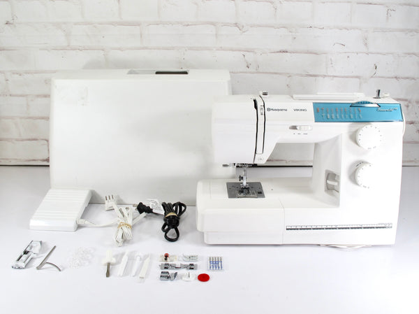 Husqvarna Viking Emerald 118 Sewing Machine with Attachments