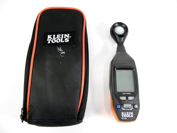 Klein Tools ET130 Digital Optical Light Meter w/ Carry Case