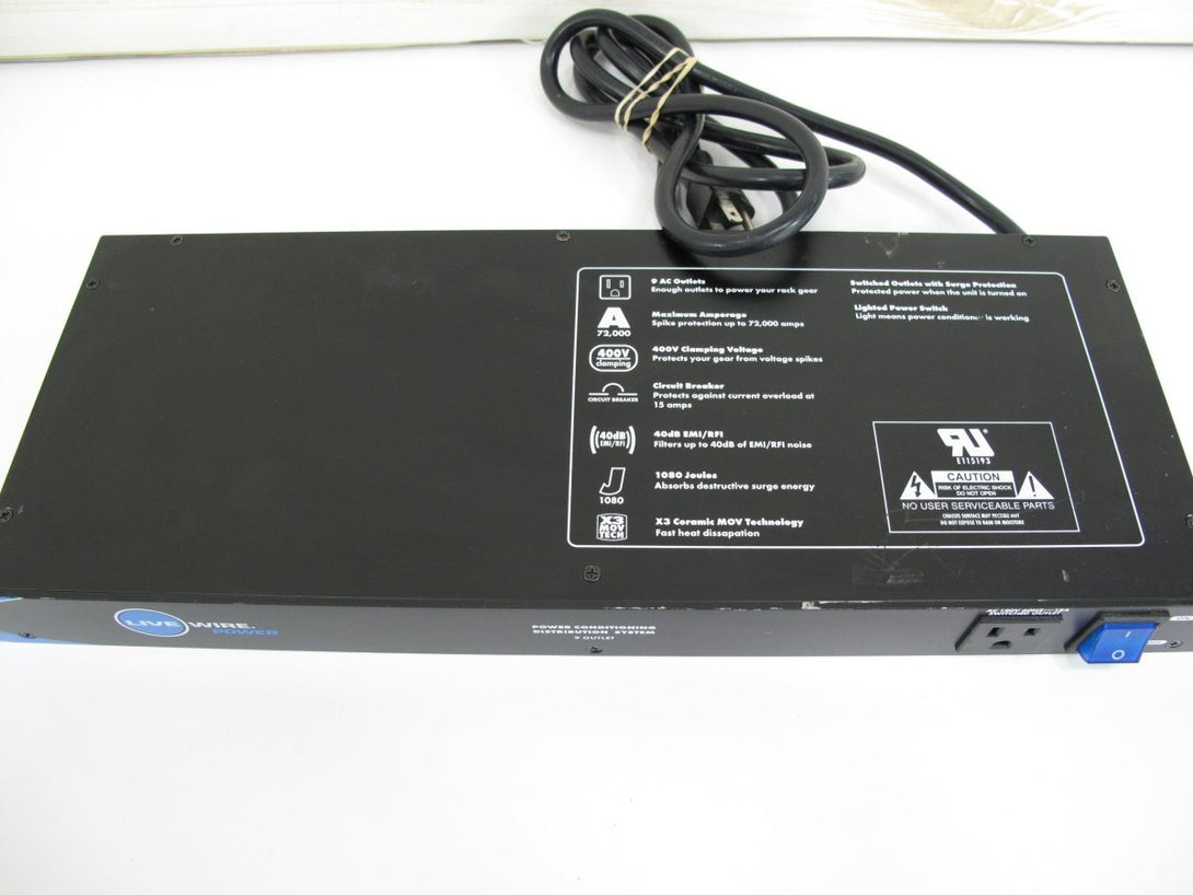Livewire PC900 9 - Outlet Power Conditioner and Distribution System - ZeereeZ