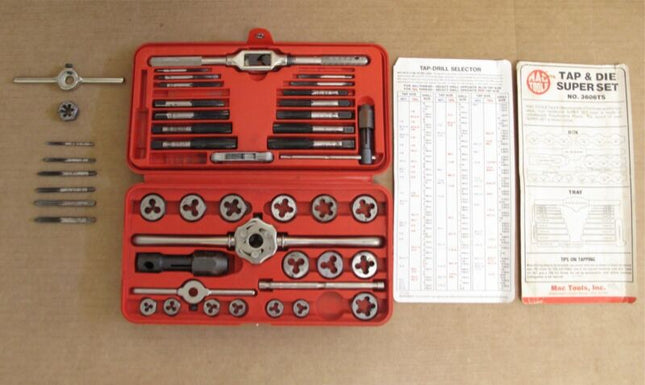 MAC 3606TS Tap & Die Set w/ Extra HAnson & Craftsman Pieces - ZeereeZ