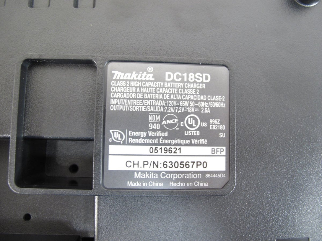 Makita DC18SD Li - Ion 14.4 - 18V & Ni MH 7.2 - 14.4 Power Tool Battery Charger - ZeereeZ