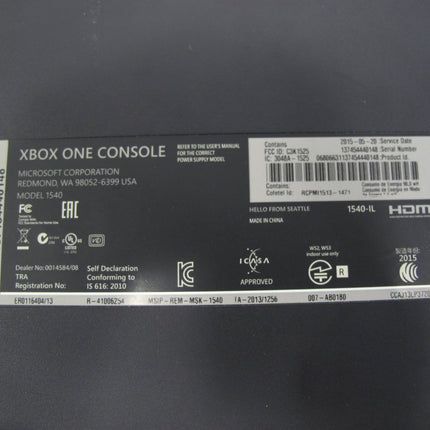 Microsoft Xbox One 1540 500GB Video Game Console System - ZeereeZ