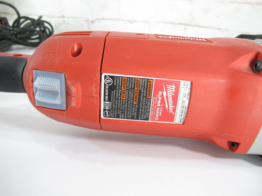 Milwaukee 1680 - 20 13 Amp Corded 1/2 in. Super Hole Hawg Right Angle Drill Driver - ZeereeZ