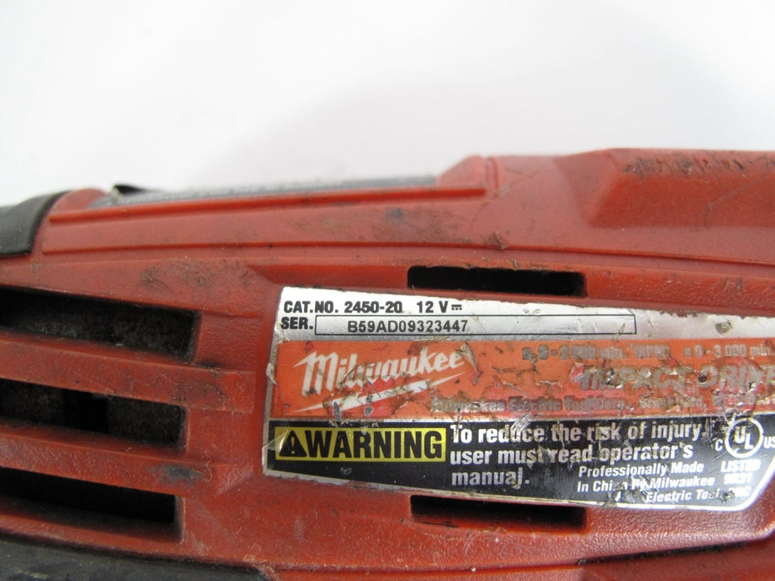Milwaukee 2462 - 20 M12 12 - Volt Li - ion 1/4" Hex Impact Driver Tool Only - ZeereeZ