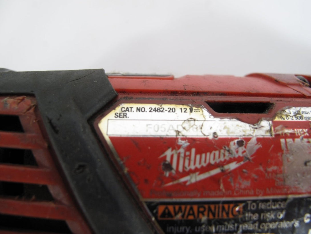 Milwaukee 2462 - 20 M12 12V Lithium Ion 1/4" Cordless Hex Impact Driver Tool Only - ZeereeZ