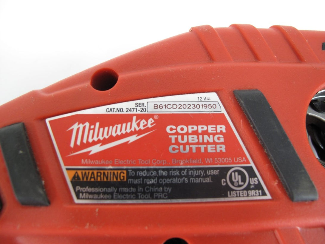 Milwaukee 2471 - 20 12V Copper Tubing Cutter 3/8" to 1" Rotating Cutting M12 Tool - ZeereeZ